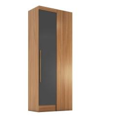 Módulo Para Guarda-roupa Smart Canto 1 Porta Espresso Móveis Cinamomo-chumbo