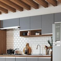 Armário Aéreo para Cozinha 3 Portas 2 Nichos Athena - IRM