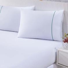 Jogo De Cama 100% Algodão Percal 150 Fios Solteiro Gran Moratta 2 Peça