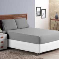 Jogo De Lençol King 3 Pçs Ponto Palito 400 Fios Micro Percal - Bela Ca