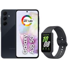 Smartphone Samsung Galaxy A35 256GB Azul Escuro - 5G 8GB RAM + Smartba