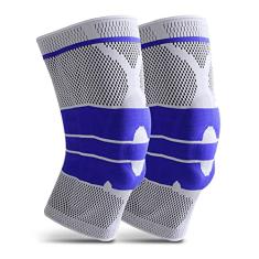 Eastdall Joelheiras de compressão Protetor de Joelho com Gel de Silicone e Spring Fitness Protetor de Joelho Respirável Macio Joelho Joelho Joelho Apoio para Voleibol Futebol Dança Ioga Tênis Corrida