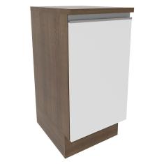 Balcão Madesa Glamy 40 Cm 1 Porta - Rustic/branco