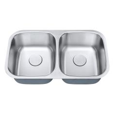 Cuba De Cozinha De Aço Inox 1mm Escovado C202 82x47x22,9 Cm - Aço Escovado