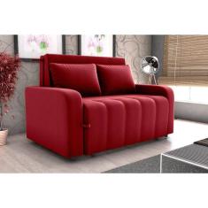 Sofá Cama Amora Masserati Vermelho E404 - Matrix