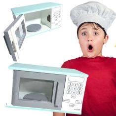 Brinquedo Infantil Microondas Madeira Brinquedo Faz de Conta