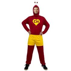 Fantasia do Chapolim Colorado Adulto Masculino Cosplay Luxo - Vendaval