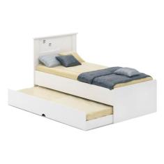 Cama Bibox Solteiro 100% MDF Bianca Cimol Branco  - CIMOL MOVEIS, Bian