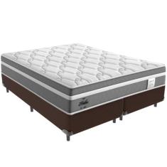 Cama Box e Colchão Berlim Molas Ensacadas Queen Probel, Marrom