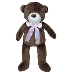 Urso ballu cor marrom 60 cm pelúcia decoração quarto bebê - XÚ BABY, L