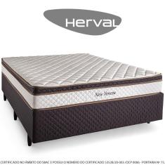 Cama Box Herval New Veneza Casal, Molas Bonnel, 59 x 138 x 188 cm