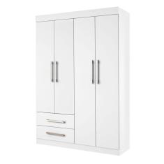 Guarda Roupa Solteiro 4 Portas 2 Gavetas Madri Minastex