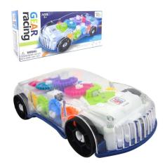 Brinquedo Carrinho Transparente Bate E Volta Com Luz E Som