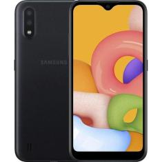 smartphone Samsung Galaxy A01 32GB 4G DUAL CHIP Android 10.0 Tela 5.7 