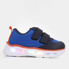 Tênis Bebê Molekinho Com Pisca Tiras Menino-Masculino