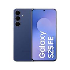 Smartphone Samsung Galaxy S25 FE 128GB 5G 8GB RAM Azul Marinho 6,7" Câ