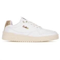 Tênis Coca Cola Hope Town Off White e Dourado - Feminino-Feminino