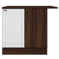 Balcão com Tampo Reto para Canto 1 Porta Unna Poliman Móveis