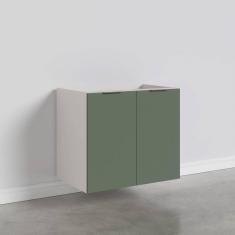 Balcão 2 Portas Ipanema CabeCasa MadeiraMadeira Verde Folha/Branco