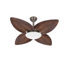 Ventilador Teto Winds 4 Pás Imbuia Potente Sala Ventax 220V