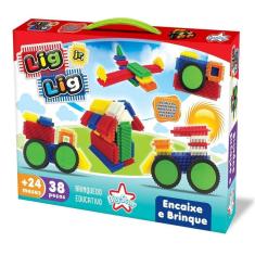 Brinquedo Lig Lig Jr 38 Peças Encaixar Big Star +24 Meses