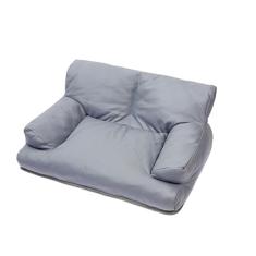 Sofá-cama de luxo de couro PU para animais de estimação, camas laváveis para gatos e cães médios e pequenos até 15 kg, camas para cães com fundo antiderrapante, sofá fofo para gatos (C: 80 x 60