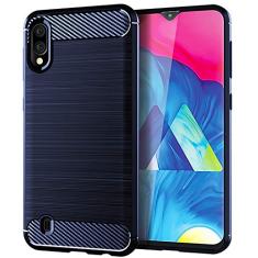 Capa para Samsung Galaxy A10, sensação macia, proteção total, anti-arranhões e impressões digitais + capa de celular resistente a arranhões para Samsung Galaxy A10