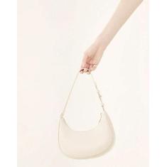 Bolsa Feminina Meia Lua Lisa Barato Bolsinha De Ombro Dia Dia Festa - 