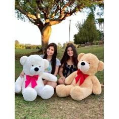 Urso Gigante Pelúcia Grande Teddy 1,10 Metro - 2 Cores - LAURABABY, Do