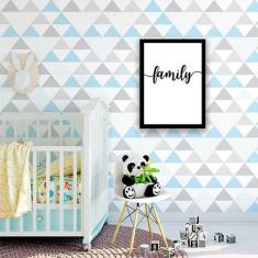 Quadro Decorativo Palavra Family 45x34cm - Quadros On-line, A3 (45 x 3