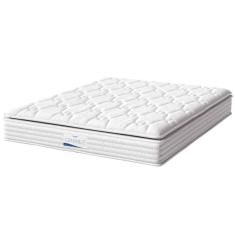 Colchão Casal King Molas Ensacadas Granville Com Pillow 193x203x28cm Branco Probel Branco