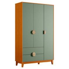 Guarda Roupa Ipê 2 Portas Cinamomo/Sálvia - ABZ - Albatroz