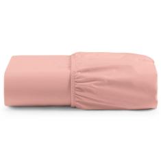 Lençol Unique Avulso De Baixo Solteiro Com Elástico Micro Percal 400 Fios - Rosê