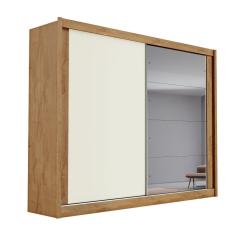 Guarda Roupa Creta 1 Porta Espelhada MDF - Móveis Europa