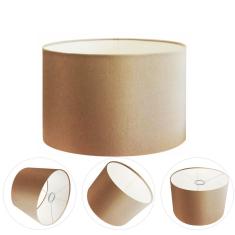 Cúpula Abajur e Luminária em Tecido Cilíndrica Vivare Cp-7021 Ø45x25cm - Bocal Nacional