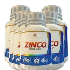 Zinco Quelato 500Mg 60 Cápsulas Kit Com 6 Potes - Lider Vendas