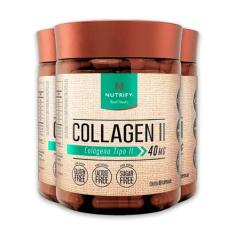Kit 3 Colágeno Tipo 2 Collagen II Nutrify 60 Cápsulas
