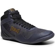 Tênis Everlast Cano Alto Forceknit 5 Masculino - Cinza e Dourado, 39