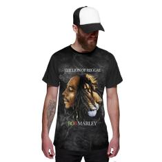 Camiseta Bob and Lion Reggae Music-Masculino