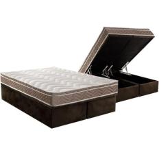 Cama Box Baú King: Colchão Anatômico Paropas D33 Confort Ultra Firme +