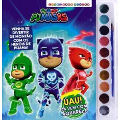 Livro - PJ Masks Livro para Pintar com Aquarela - On Line Editora