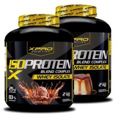 Kit 2x Whey Iso Protein Blend Complex  Isolado 2Kg - XPRO-Unissex