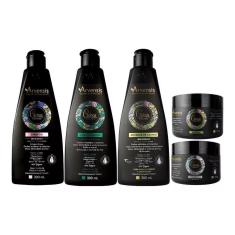 Kit Arvensis Cachos Sh+Cond+Ativ300Ml+Geleia+Mascara250G