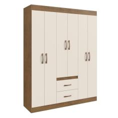 Guarda-roupas 6 Portas 2 Gavetas Multimóveis Cr35111