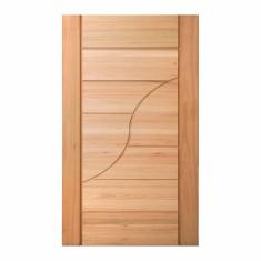 Folha de Porta Maciça 210x120cm Eucalipto PM91 Sublime Cruzeiro Portas Marroml