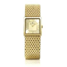 Relógio De Pulso Jean Vernier Analógico Dourado Jv00114