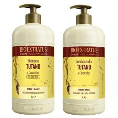 Kit Shampoo E Cond Bio Extratus Tutano E Ceramidas 1 Litro