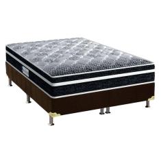 Cama Box Queen: Colchão Ortopédico Probel D33/Ep Advanced Tech1500 Plus + Base Brown(158X198)