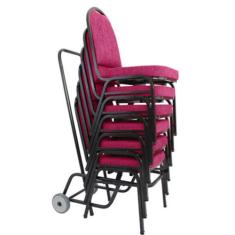 06 Cadeiras para Hotel e Auditório Linha Hotel Rosa