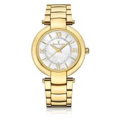 Relógio Pulso Jean Vernier Masculino Aço Dourado Jv01144